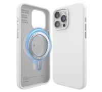 elago Cover Magnetica in Silicone Compatibile con iPhone 15 Pro Max Custodia, Compatibile con Accessori MagSafe, Magneti Integrati, Silicone Premium, Protezione [Struttura a 5 Strati] (Bianco)