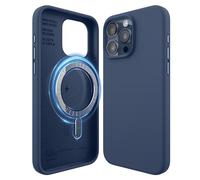 elago Cover Magnetica in Silicone Compatibile con iPhone 15 Pro Max Custodia, Compatibile con Accessori MagSafe, Magneti Integrati, Silicone Premium, Protezione [Struttura a 5 Strati] (Jean Indigo)