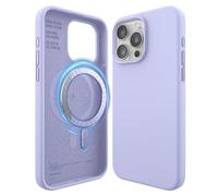 elago Cover Magnetica in Silicone Compatibile con iPhone 15 Pro Max Custodia, Compatibile con Accessori MagSafe, Magneti Integrati, Silicone Premium, Protezione Completa [Struttura a 5 Strati] (Viola)