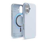 elago Cover Magnetica in Silicone Compatibile con iPhone 16 Cover 6.1 pollici Compatibile con tutti gli accessori MagSafe - Magneti Integrati, Silicone a Presa Morbida, Antiurto (Azzurro)