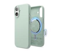 elago Cover Magnetica in Silicone Liquido per iPhone 17 (6,3") - Compatibile con MagSafe, Antiurto, Sottile, Finitura Soft-Touch (Verde Menta)