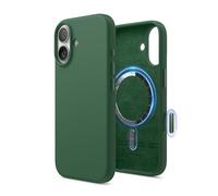 elago Cover Magnetica in Silicone Liquido per iPhone 17 (6,3") - Compatibile con MagSafe, Antiurto, Sottile, Finitura Soft-Touch (Verde Alpino)