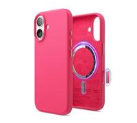 elago Cover Magnetica in Silicone Liquido per iPhone 17 (6,3") - Compatibile con MagSafe, Antiurto, Sottile, Finitura Soft-Touch (Rosso Ghiaccio)