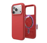 elago Cover Magnetica in Silicone Liquido per iPhone 17 Pro (6,3") - Compatibile con MagSafe, Antiurto, Sottile, Finitura Soft-Touch (Rosso)