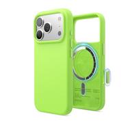 elago Cover Magnetica in Silicone Liquido per iPhone 17 Pro (6,3") - Compatibile con MagSafe, Antiurto, Sottile, Finitura Soft-Touch (Verde Lime)