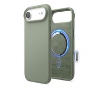 elago Cover Magnetica in Silicone Liquido per iPhone Air (6,5") - Compatibile con MagSafe, Antiurto, Sottile, Finitura Soft-Touch (Verde Cachi)