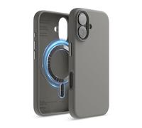 elago Cover Magnetica in Silicone per iPhone 16 (6,1") | Compatibile con MagSafe, Magneti Integrati, Presa Morbida, Antiurto (Grigio Medio)