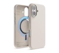 elago Cover Magnetica in Silicone per iPhone 16 (6,1") | Compatibile con MagSafe, Magneti Integrati, Presa Morbida, Antiurto (Stone)