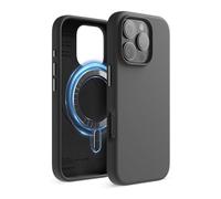 elago Cover Magnetica in Silicone per iPhone 16 Pro (6,3") | Compatibile con MagSafe, Magneti Integrati, Presa Morbida, Antiurto (Nero)
