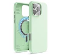 elago Cover Magnetica in Silicone per iPhone 16 Pro Max (6,9") | Compatibile con MagSafe, Magneti Integrati, Presa Morbida, Antiurto (Menta Fredda)