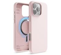 elago Cover Magnetica in Silicone per iPhone 16 Pro Max (6,9") | Compatibile con MagSafe, Magneti Integrati, Presa Morbida, Antiurto (Rosa Delicato)