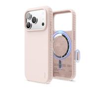 elago Cover Magnetica Ridge per iPhone 17 Pro - Compatibile con MagSafe, Silicone Liquido Premium, Struttura Robusta Antiurto, Finitura Soft-Touch (Rosa Delicato)
