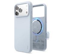 elago Cover Magnetica Ridge per iPhone 17 Pro Max - Compatibile con MagSafe, Silicone Liquido Premium, Struttura Robusta Antiurto, Finitura Soft-Touch (Azzurro Chiaro)