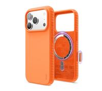 elago Cover Magnetica Ridge per iPhone 18 Pro/17 Pro [6,3"] | Compatibile con MagSafe, Silicone Liquido Premium, Struttura Robusta Antiurto, Finitura Soft-Touch (Arancione)