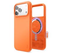 elago Cover Magnetica Ridge per iPhone 18 Pro Max/17 Pro Max [6,9"] | Compatibile con MagSafe, Silicone Liquido Premium, Struttura Robusta Antiurto, Finitura Soft-Touch (Arancione)