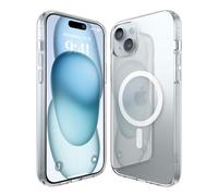 elago Cover Magnetica Trasparente Ibrida Custodia Compatibile con iPhone 15 Plus Case (6.7"), Compatibile con MagSafe, PC + TPU, Protezione di Cadute Grado Militare USA, Ingiallimento Ridotto