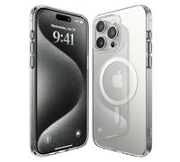 Elago Cover Magnetica Trasparente Ibrida Custodia Compatibile con iPhone 15 Pro Max Case, Compatibile con MagSafe, PC+TPU, Protezione Cadute Grado Militare USA, Ingiallimento Ridotto