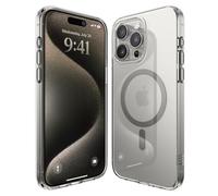 elago Cover Magnetica Trasparente Ibrida Custodia Compatibile con iPhone 15 Pro Max Case, Compatibile con MagSafe, PC+TPU, Protezione Cadute Grado Militare USA, Ingiallimento Ridotto