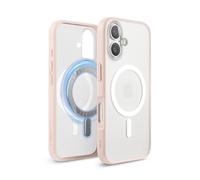 elago Cover Magnetica Trasparente Ibrida Custodia Compatibile con iPhone 16 Cover 6.1" - Compatibile con MagSafe, Tecnologia Ibrida PC + TPU, Paraurti Antiurto (Matt Fragola)