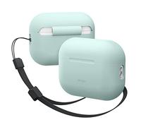 elago Cover Silicone Compatibile con AirPods Pro 2a Generazione (2022) - con Cordino da Polso, Cover Protettiva, LED Frontale Visibile, Supporta Ricarica Wireless (Verde Menta)