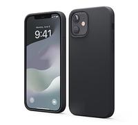 elago Cover Silicone Liquido Compatibile con iPhone 12 e Compatibile con iPhone 12 Pro (6.1”), Custodia Silicone Liquido Premium, Protezione Full Body Case : Case Antiurto a 3 Strati (Nero)