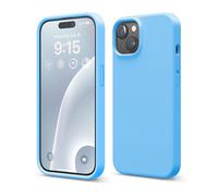 elago Cover Silicone Liquido Compatibile con iPhone 15 Case, Custodia Silicone Premium, Protezione Completa [Struttura Antiurto a 4 Strati], Fodera in Morbida Microfibra Antigraffio (Blu Oceano)