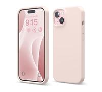 elago Cover Silicone Liquido Compatibile con iPhone 15 Case, Custodia Silicone Premium, Protezione Completa [Struttura Antiurto a 4 Strati], Fodera in Morbida Microfibra Antigraffio (Lovely Rosa)