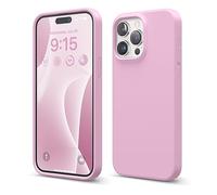 elago Cover Silicone Liquido Compatibile con iPhone 15 Pro Max Case, Custodia Silicone Premium, Protezione Completa [Struttura Antiurto a 4 Strati], Fodera in Morbida Microfibra Antigraffio (Fucsia)