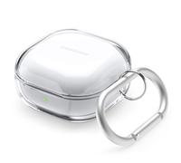 elago Cover Trasparente Clear Custodia Compatibile con Samsung Galaxy Buds FE (2023), Buds2 Pro (2022)/ Compatibile con Galaxy Buds2, Pro (2021) /Live (2020) con Moschettone - Nastro Gel Incluso
