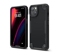 elago Custodia Armor Cover Compatibile con iPhone 14 Case (6.1"), Protezione Anticaduta di Livello Militare USA, Protettiva, Struttura in Fibra di Carbonio, Design Robusto, Antiurto (Nero)