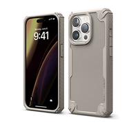 elago Custodia Armor Cover Compatibile con iPhone 14 Pro Case (6.1"), Protezione Anticaduta di Livello Militare USA, Protettiva, Struttura in Fibra di Carbonio, Design Robusto, Antiurto (Sabbia)