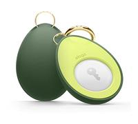 elago Custodia Avocado Compatibile con Apple AirTag 2ª gen (2026)/1ª gen - Protezione Anticaduta, Design Carino con Portachiavi e Moschettone, Dispositivo di Tracciamento Non Incluso (Verde)