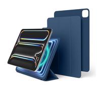 elago Custodia Folio Magnetica per iPad Pro 11 pollici Cover (M4, M5) - La piastra posteriore può essere attaccata a materiali metallici, Compatibile con Serie Apple Pencil (Blu)