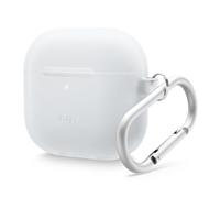 elago Custodia in Silicone Compatibile con la Custodia AirPods di 4 - Moschettone Incluso, Supporta la Ricarica Wireless, Protezione Completa (Nightglow Blu)