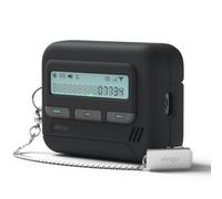 elago Custodia Pager per AirPods Pro 3, con Tracolla a Catena, Compatibile con Ricarica Wireless, Antiurto, Protezione Totale, in Silicone Morbido, Brilla al buio (Nero)