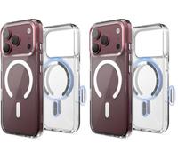 elago Custodia per iPhone 18 Pro/17 Pro (2 Pezzi) (Trasparente) | Cover Ibrida Magnetica