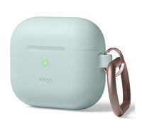 elago Custodia Silicone Compatibile con AirPods 3 Cover Case - Premium in Silicone, Supporta la Ricarica Wireless, Protezione Antiurto (Menta Verde)