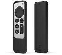 elago Custodia Sottile R2 Compatibile con Telecomando Apple TV 4K Siri 3a Generazione(2022) e 2a Generazione(2021)-Design Sottile, Leggero, Silicone Antigraffio, Assorbimento Degli Urti (Nero)