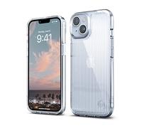 elago Custodia Trasparente Urban Clear Compatibile con iPhone 14 Cover Case (6.1"), Anti-ingiallimento, Tecnologia Ibrida TPU, Effetto a Righe, Impugnatura Ergonomica Liscia, Antiurto (Trasparente)