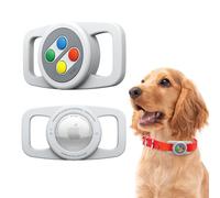 elago Custodia W5 per Collare per Animali Compatibile con Apple AirTag 2ª gen (2026)/1ª gen - Cover in Silicone Premium per Collari di Cani e Gatti, Dispositivo di Tracciamento Non Incluso (Grigio)