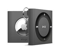 elago Custodia W7 Compatibile con Apple AirTag Cover Case - Protezione Anticaduta, Moschettone, Design Classico Lettore MP3 Retrò, Dispositivo Localizzazione Non Incluso (Grigio Scuro)