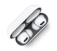 elago Dust Guard compatibile con AirPods Pro (1 e 2) - Pellicola antipolvere che protegge da polvere di ferro/metallo (1 set grigio scuro) [breve