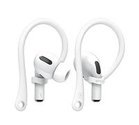 elago EarHooks Ganci Auricolari Compatibili con Apple AirPods Pro 3/2/1 e AirPods 4/3/2/1, Supporti Antiscivolo in TPU per Sport, Corsa, Jogging, Ciclismo e Palestra [Brevetto USA Registrato] (Bianco)