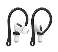 elago EarHooks Ganci Compatibile con Compatibile con Tutte le Serie di AirPods - Ganci Auricolari per Attività Sportive, Antiscivolo [Brevetto Registrato US] (Nero)