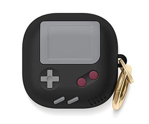 elago GB5 Cover Compatibile con Samsung Galaxy Buds FE (2023), Buds2 Pro (2022)/ Compatibile con Galaxy Buds2, Buds Pro (2021), Buds Live (2020) - Design Classico Console di Gioco (Nero)