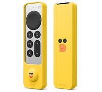 elago | LINE Friends Custodia Sottile Compatibile con Telecomando Apple TV 4K Siri 3a Generazione(2022) e 2a Generazione(2021),Sottile& Leggero,Silicone Antigraffio,Assorbimento Urti,Accesso Completo