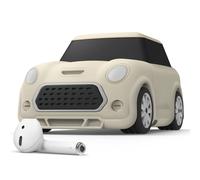 elago Mini Car AirPods Case con portachiavi compatibile con AirPods 1 e compatibile con AirPods 2 [Fari e fanali posteriori si illuminano al buio]