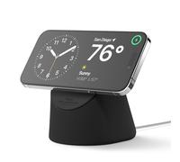 elago MS1 Supporto di Ricarica Wireless - Compatibile con Caricatore MagSafe e iPhone 17/16/15/14/13/12, Silicone Premium, Progettato per Modalità StandBy [Caricatore Non Incluso] (Nero)