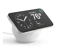 elago MS2 Supporto di Ricarica Wireless - Compatibile con Caricatore MagSafe e iPhone 17/16/15/14/13/12, Silicone Premium, Progettato per Modalità StandBy [Caricatore Non Incluso] (Bianco)