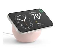 elago MS2 Supporto di Ricarica Wireless - Compatibile con Caricatore MagSafe e iPhone 17/16/15/14/13/12, Silicone Premium, Progettato per Modalità StandBy [Caricatore Non Incluso] (Sand Rosa)